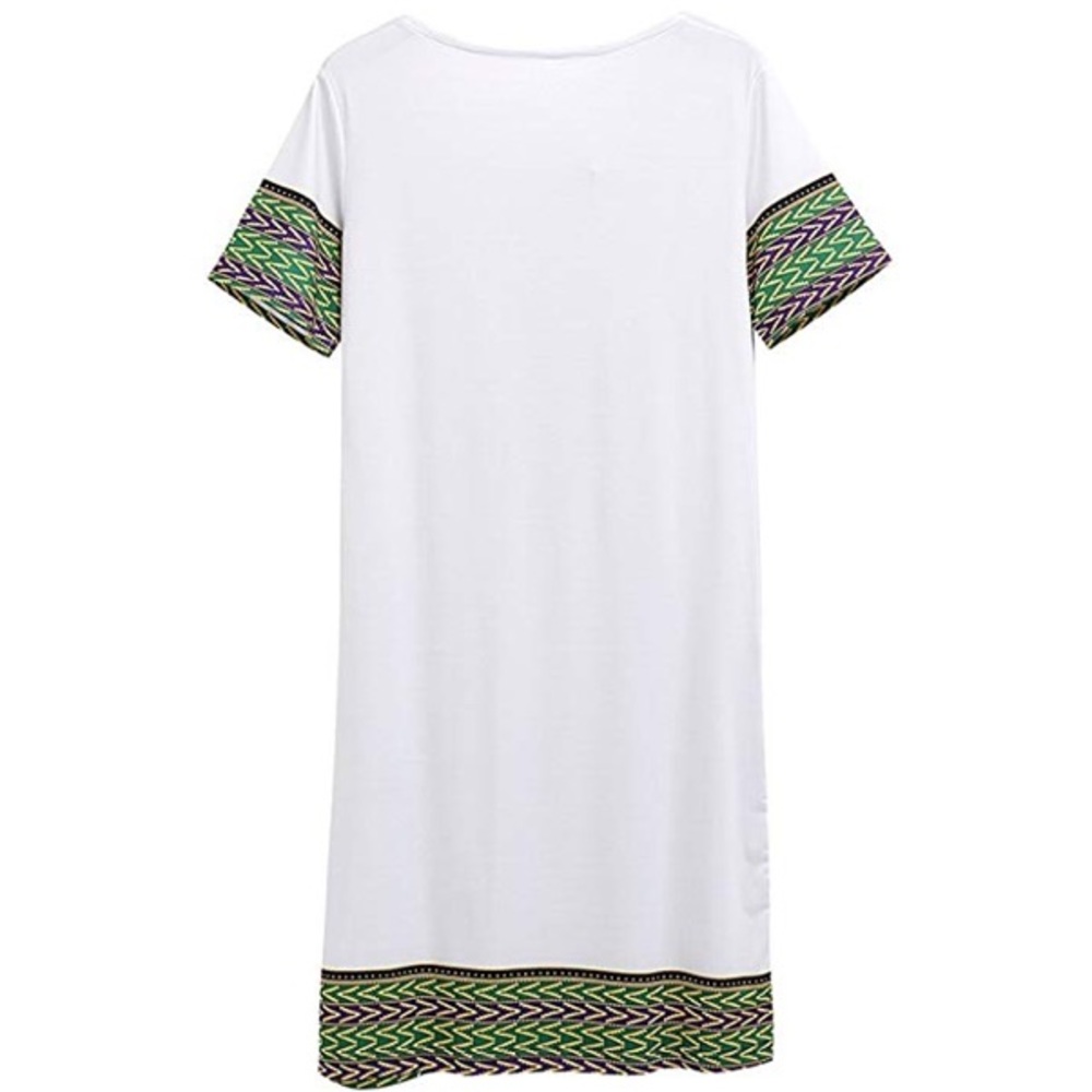 Bohemian V-Neck Tunic with Front Pockets - Picture 5 of 7